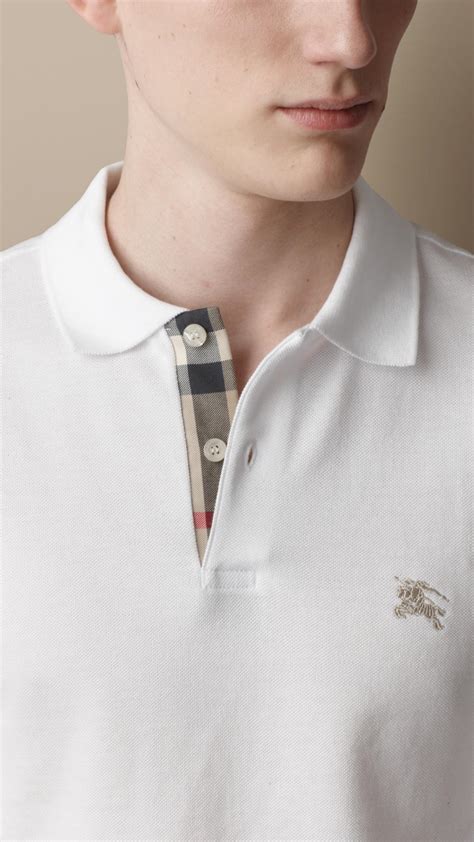 best burberry polo color|Burberry white polo shirt men's.